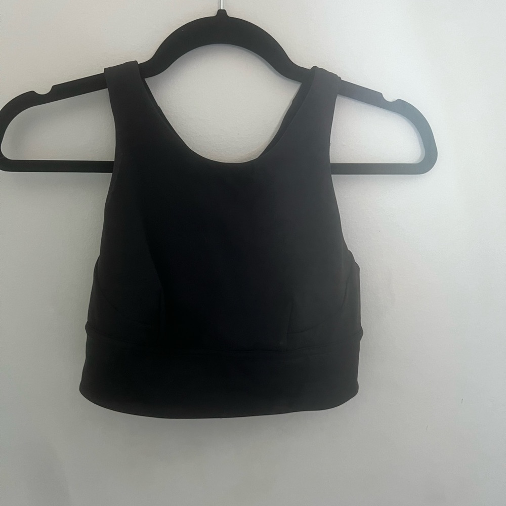 Lululemon align, long line, sports bra, and top in black size 6